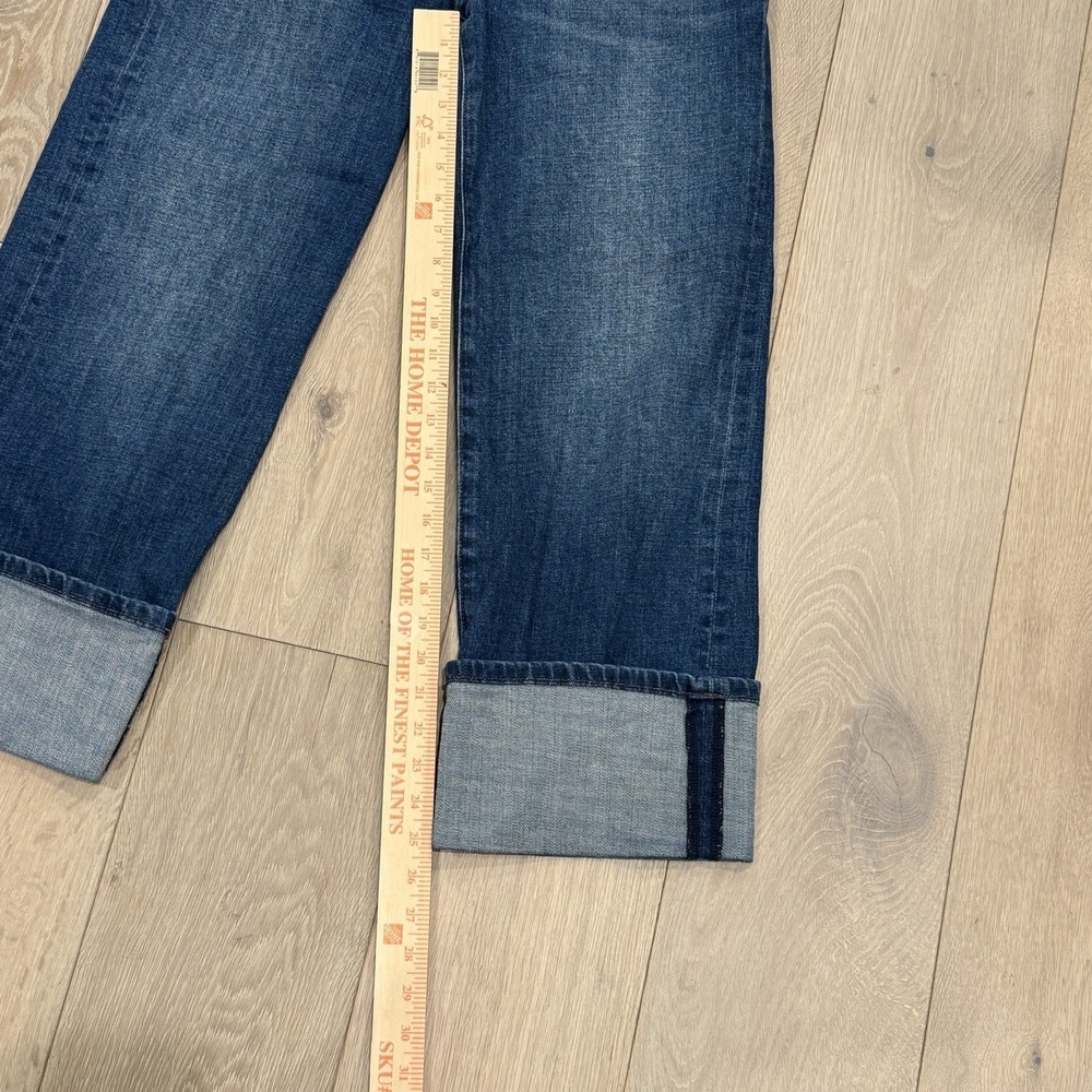 KUT From The Kloth Jeans Womens Size 4 Midrise Dark Wash Cuffed Capri Crop - Picture 6 of 7